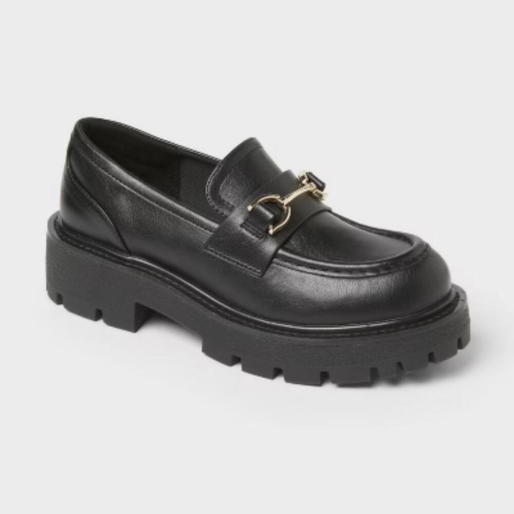 Wild Fable Womens Chapman Chunky Loafers - Black 6.5 NWT
